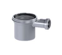 Kessel rallonge 48989 avec entrée latérale DN 50, en PP, avec joint à lèvre