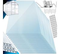 KESSER® 14 Plaques alvéolaires en Polycarbonate 4 mm | Panneau alvéolaire Double de 10,25 m², 121 x 60,5 cm