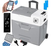 KESSER® 50 litres Glacière à compresseur électrique Glacière de congélation, avec Commande APP Raccordement USB, Réfrigérateur jusqu'à -20° pour Voiture, Camion, Bateau, Camping-Car