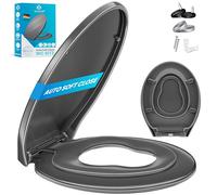 KESSER Abattant de WC avec système d'abaissement automatique - Fonction Quick Release et Softclose - Montage facile - Couvercle de toilette en Duroplast avec fixation en acier inoxydable - Pour enfant