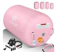 KESSER® Air Roll Airtrack Rouleau de gymnastique gonflable 120 x 60 cm | Sac de transport et pompe à air électrique inclus | Barrel Gymnastique Tumbling | Rouleau de yoga, gymnastique