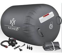 KESSER® Air Roll Airtrack Rouleau de gymnastique gonflable 120 x 60 cm | Sac de transport et pompe à air électrique inclus | Barrel Gymnastique Tumbling | Rouleau de yoga, gymnastique