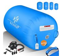 KESSER® Air Roll Airtrack Rouleau de gymnastique gonflable 120 x 75 cm | Sac de transport et pompe à air électrique inclus | Barrel Gymnastique Tumbling | Rouleau de yoga, gymnastique