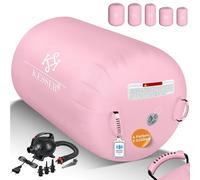 KESSER® Air Roll Airtrack Rouleau de gymnastique gonflable | Avec sac de transport & pompe à air électrique | Barrel Gymnastique Tumbling | Rouleau de yoga, tapis de gymnastique, rouleau de fitness