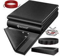 KESSER® Bâche solaire pour piscine rectangulaire 450x220cm - Bâche de protection pour piscine en PE de 200g/m² - Incl. câble en acier + tendeur avec œillets - Bâche solaire résistante aux UV