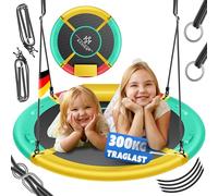 KESSER Balançoire nid d'oiseau - Diamètre : 100 cm - Charge maximale : 300 kg - Avec coussin et 4 poignées réglables - Pour enfants et adultes