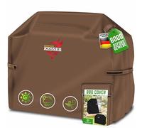 KESSER® BBQ Premium Housse de barbecue Barbecue à gaz Couverture de barbecue Couvercle résistant aux intempéries - pour barbecues Weber, Brinkmann, Housse de protection 147 x 61 x 122 cm BxTxH, Marron