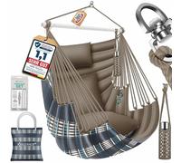 KESSER Chaise suspendue Haïti, capacité de charge de 150 kg, chaise suspendue rotative à 360°, balançoire suspendue intérieure extérieure résistante aux UV et imperméable, facile à entretenir, avec