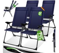 KESSER® Chaises de Jardin, Set Basic de 2 chaises, réglage en 7 Positions, résistantes aux intempéries, Chaise de Camping, Chaise de Balcon, Chaise Pliante, Jardin, terrasse