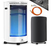 KESSER® Chauffage à gaz en céramique 4200 W avec régulateur de pression de gaz, tuyau de chauffage à gaz, chauffage au gaz, chauffage au gaz, brûleur en céramique infrarouge