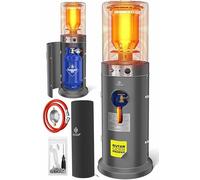 KESSER® Chauffage à gaz KE12 | Chauffage de terrasse | Radiateur extérieur | Chauffage extérieur 12,5 kW | Chauffage d'extérieur à gaz | Chauffage radiant | Appareil de chauffage, anthracite