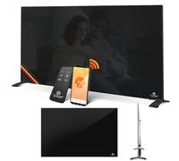 KESSER® Chauffage Infrarouge 500W - Aluminium - Économie D'énergie - 2 en 1 Debout et Mural - Électrique avec Détection de Fenêtre Ouverte + Télécommande et Contrôle par Application - Noir