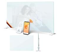 KESSER® Chauffage Infrarouge 500W - Aluminium - Économie D'énergie - 2 en 1 Debout et Mural - Électrique avec Détection de Fenêtre Ouverte + Télécommande et Contrôle par Application - Blanc