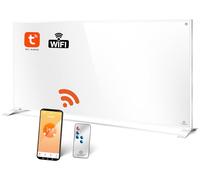 KESSER® Chauffage infrarouge à économie d'énergie - Appareil sur pied et montage mural - Chauffage électrique - 700W - Avec télécommande - Thermostat et commande d'application - Panneau chauffant