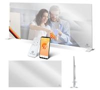 KESSER® Chauffage Infrarouge économe en énergie - 600W, 2 en 1, Appareil Sur Pied et Montage Mural, Chauffage électrique avec Détection Fenêtre Ouverte, Télécommande et Contrôle par Application