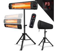 KESSER® chauffage terrasse infrarouge Chauffage de terrasse électrique infrarouge d'extérieur - télescopique réglable en hauteur