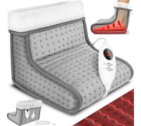 KESSER® Chauffe-pieds électrique | Réglage de la chaleur par télécommande | 6 niveaux de chauffage & minuterie Chauffe-pieds électrique Coussin chauffant | Protection contre la surchauffe avec arrêt a