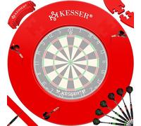 KESSER® Cible de fléchettes - Anneau de protection - Diamètre : 45 cm - Anneau de récupération rond stable - Accessoire de protection murale stable - Convient pour toutes les cibles de fléchettes -
