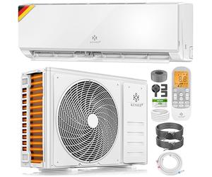 KESSER® Climatisation SET réversible - Climatiseur avec fonction WiFi/Application - Refroidissement Chauffage Fluide réfrigérant R32 - Écran LCD, Split 12000 BTU/h / 3400 Watt