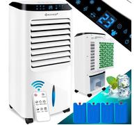 KESSER® Climatiseur mobile 10L 65W 4en1 Ventilateur Ionisateur Humidificateur Refroidisseur d'air Blanc