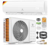 KESSER® Climatiseur Split Quick Connect - WiFi & App - Climatiseur avec fonction chauffage et mode refroidissement - Climatiseur mural - Avec câble en cuivre 12000 BTU 3,4 kW - Réfrigérant R32
