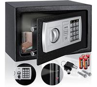 KESSER® Coffre-fort électrique | Epaisseur de Porte 4mm | électronique | Verrouillage à double Boulon | mural | Inc. Matériel de Montage - Noir/L - 31x20x20 cm