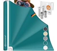 KESSER Compartiments de balcon pliables avec support mural | 140 x 140 cm | Brise-vue pour balcon | Store latéral | Résistant aux intempéries | Matériel de montage inclus (pétrole, sans LED)