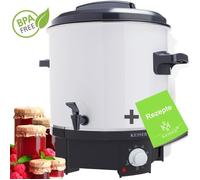 KESSER Confiturier électrique 27 L | Marmite à vin chaud 1800 W | Distributeur de boissons chaudes | Autocuiseur