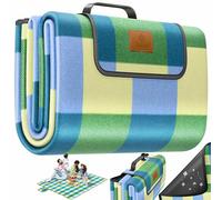 KESSER® Couverture de Pique-Nique et Camping XXL 200 x 200 cm | Isolée Thermiquement, Imperméable Avec Poignée | Enroulable Pour la Plage