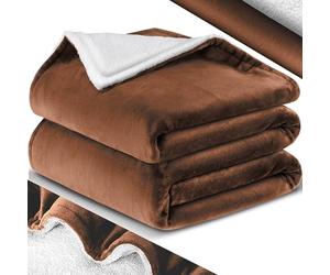 KESSER® Couverture Douillette Sherpa Moelleux Extra Doux & Chaud en Flanelle - Polaire, Résistante aux Plis/Anti-décoloration pour Canapé d'Intérieur