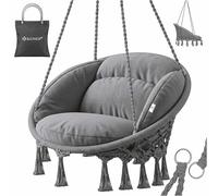 KESSER® Fauteuil Suspendu avec Coussin | Chaise relaxante à Suspendre pour Adultes et Enfants | Hamac d’Une Charge Maximum de 150 kg | pour la Maison, Le Jardin ou la terrasse