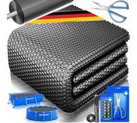 KESSER® Film solaire de piscine 400 µm, Bâche solaire ronde 457 cm, Bâche de protection solaire flexible à découper, Bâche pour chauffage de l'eau, Bâche solaire pour chauffage de l'eau, Couverture