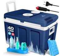 KESSER® Glacière à roulettes 40L | pour garder au chaud et refroidir | Glacière thermoélectrique | 12 Volts et 230 Volts| Mini-réfrigérateur | Thermobox pour voiture| bateau et camping | EEK A++