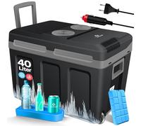 KESSER® Glacière à roulettes 40L | pour garder au chaud et refroidir | Glacière thermoélectrique | 12 Volts et 230 Volts| Mini-réfrigérateur | Thermobox pour voiture| bateau et camping