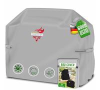 KESSER Housse de protection pour barbecue à gaz de qualité supérieure - Résistante aux intempéries - Pour Weber, Brinkmann, Char Broil - Tissu Oxford 600D indéchirable - 147 x 61 x 122 cm - Gris