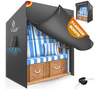 KESSER® Housse de protection pour fauteuil-cabine de plage de qualité supérieure avec ouvertures d'aération, housse de chaise de plage imperméable, résistante à l'hiver, résistante aux UV, charge