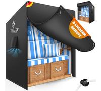 KESSER® Housse de protection pour fauteuil-cabine de plage de qualité supérieure avec ouvertures d'aération - Imperméable - Résistant à l'hiver - Résistant aux UV - Charge lourde - Indéchirable -