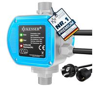 KESSER® Interrupteur de pression - Contrôle de la pompe 15 bar - Système d'eau domestique - Arrosage du jardin - Avec câble - Pression d'eau constante - Jardin et maison - Marche et arrêt automatique