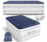 KESSER Matelas gonflable auto-gonflant avec pompe électrique intégrée, matelas gonflable pour le camping ou la maison avec sac, convient pour 2 personnes - 203 x 152,5 x 51 cm