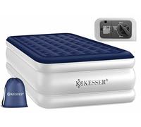 KESSER Matelas Gonflable Lit Gonflable Lit d'appoint autogonflant avec Pompe électrique intégrée, Matelas pneumatique pour Le Camping ou Un Usage Domestique avec Sac, pour 1 Personne; 203 x 95 x 51cm