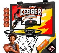 KESSER® Mini panier de basket pour chambre et bureau | Panier de basketball de porte pour intérieur et extérieur | Planche de basketball pour chambre d'enfant & montage mural | Planche de basket-ball