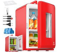 KESSER® Mini réfrigérateur 2 en 1 | Glacière | Capacité de 15 litres avec Fonction de Chauffage, transportable, AC DC 220-240 V/12 V, Prise électrique et Allume-cigares