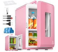 KESSER® Mini réfrigérateur 2 en 1 | Glacière | Capacité de 15 litres avec Fonction de Chauffage, transportable, AC DC 220-240 V/12 V, Prise électrique et Allume-cigares