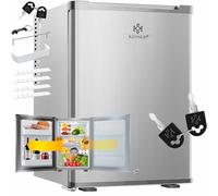 KESSER® Mini réfrigérateur avec Serrure, Mini Bar de 40 l, Silencieux, 22 DB, verrouillable, Chambre à Coucher, butée de Porte Amovible, env. 4 à 16 °C, Hauteur 57 cm, éclairage intérieur