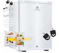 KESSER® Mini réfrigérateur avec Serrure, Mini Bar de 40 l, Silencieux, 22 DB, verrouillable, Chambre à Coucher, butée de Porte Amovible, env. 4 à 16 °C, Hauteur 57 cm, éclairage intérieur