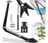 KESSER® Ouvre-fenêtre automatique pour serre - Capacité de levage : 7,5 kg - Hauteur d'ouverture : 45 cm - Angle d'ouverture en continu - Lève-vitre - Ouverture et fermeture automatiques grâce à la
