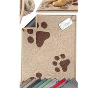 KESSER Paillasson antidérapant, pour l'intérieur et l'extérieur, lavable et résistant aux intempéries, 7 mm d'épaisseur et 3,2 kg/m², tapis de porte pour entrée d'appartement, tapis pour bureau et