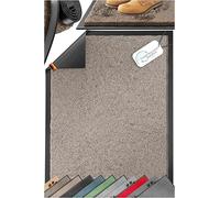 KESSER Paillasson professionnel dans de nombreuses tailles - Antidérapant - Résistant aux intempéries - Lavable en machine - Pour porte d'entrée et entrée d'appartement - Taupe - 50 x 80 cm