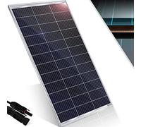 KESSER® Panneau solaire monocristallin Panneau solaire - 18 V pour batteries 12 V, photovoltaïque - Cellule solaire Installation PV - 1er Set - 165 Watt