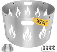 KESSER® Pare-étincelles pour brasero de 80 cm de diamètre en acier allié de 1,2 mm d'épaisseur compatible avec de nombreux braseros courants